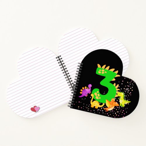 3rd Birthday Dinosaur Design My third birthday  Notebook