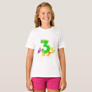 3rd Birthday. Dinosaur Design. My third birthday. T-Shirt
