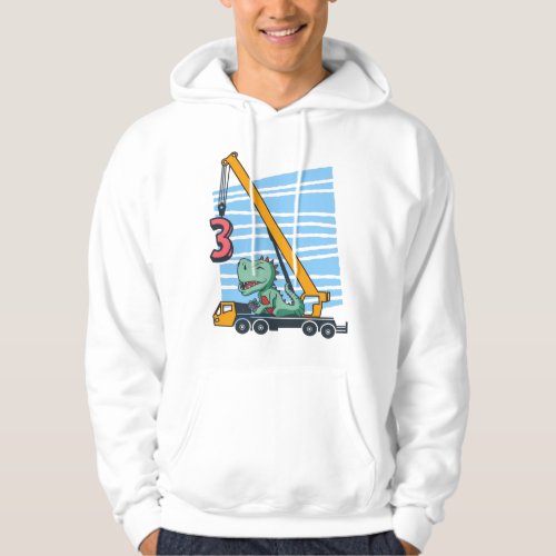 3rd Birthday for 3 year old Kids B_day Hoodie
