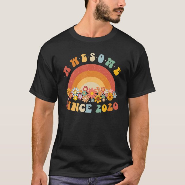 3rd Birthday Gifts Awesome Since 2020 3 Year Old G T-Shirt (Front)