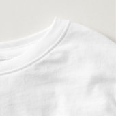 3rd Birthday Girl Dinosaur Personalized T Shirt (Detail - Neck (in White))