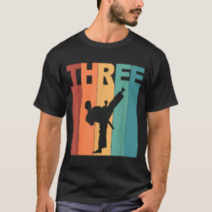 3rd Birthday Karate Taekwondo Theme 3 Year Old T-Shirt