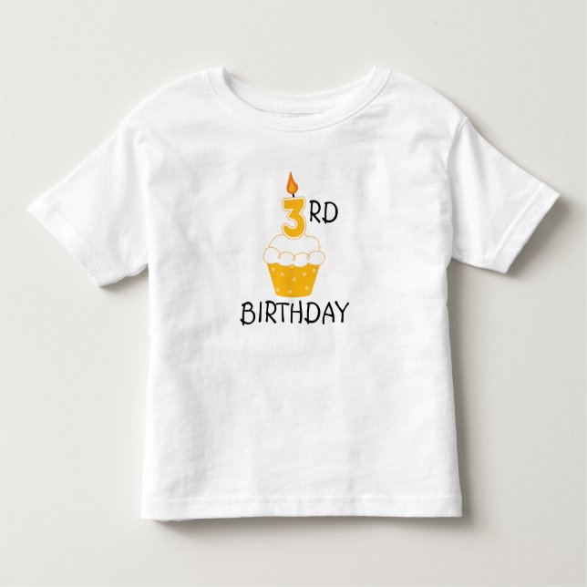 3rd Birthday Kids T-Shirt (Front)