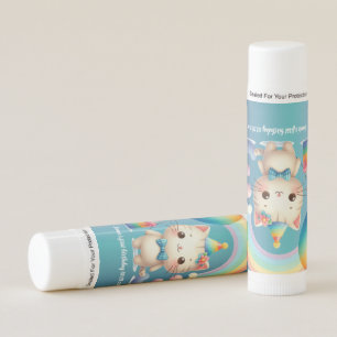 3rd Birthday Kitten Favor Lip Balm