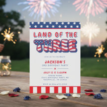 3rd Birthday Party Patriotic USA Flag July 4th