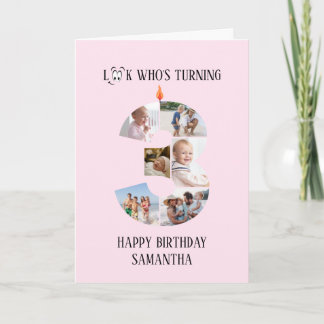 3rd Birthday Photo Card