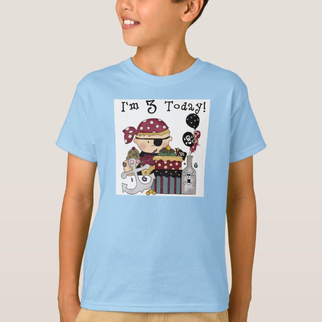 3rd Birthday Pirate Tshirts and Gifts (Front)