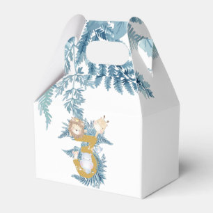 3rd Birthday Safari Animals Exotic Personalized Favor Boxes
