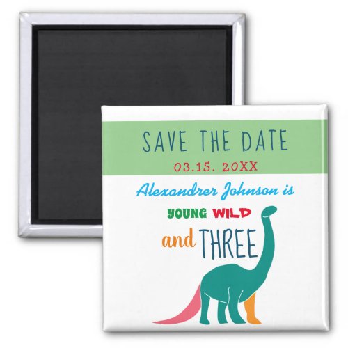 3rd Birthday Save The Date Magnet