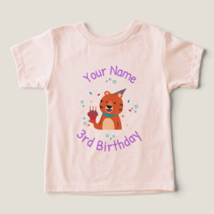 3rd Birthday Tiger Toddler T-shirt