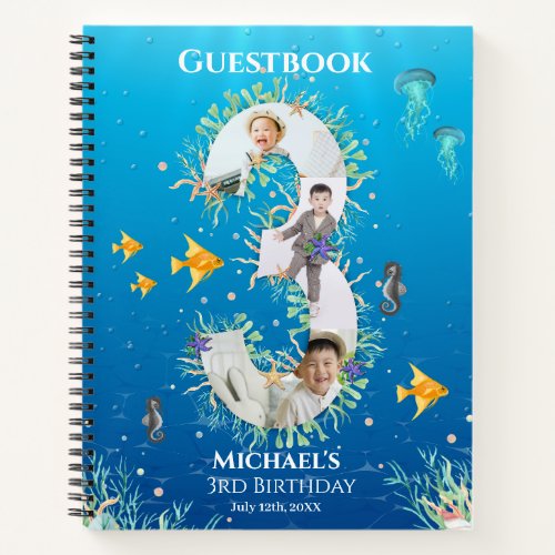 3rd Birthday Under The Sea Photo Guest Book