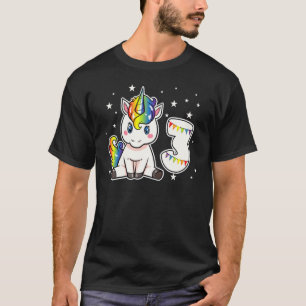 3rd Birthday Unicorn 3 Years Old Party Rainbow 1 T-Shirt