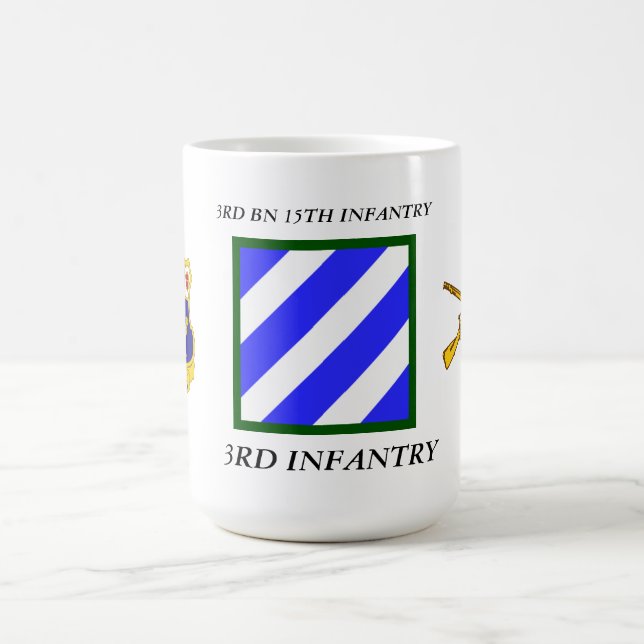 3RD BN 15TH INFANTRY 3RD INFANTRY DIVISION COFFEE MUG (Center)