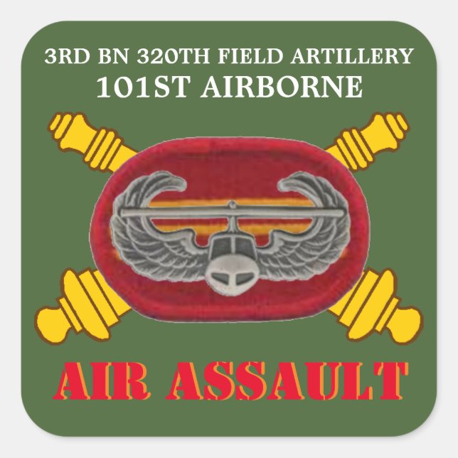 3RD BN 320TH FIELD ARTILLERY 101ST ABN STICKERS (Front)