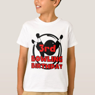 3rd Bowling Birthday Tshirts and Gifts