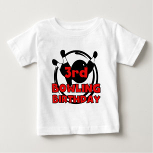 3rd Bowling Birthday Tshirts and Gifts