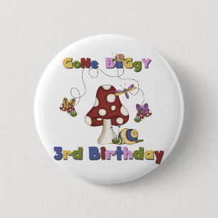 3rd Bug Birthday Tshirts and Gifts Button