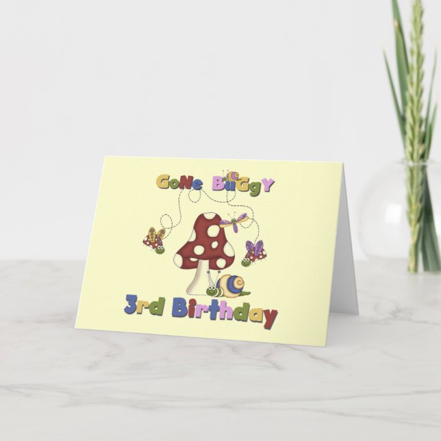 3rd Bug Birthday Tshirts and Gifts Card (Front)