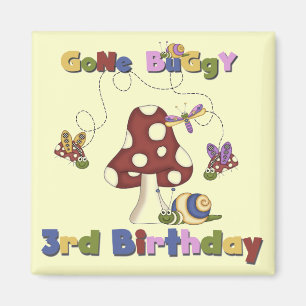 3rd Bug Birthday Tshirts and Gifts Magnet