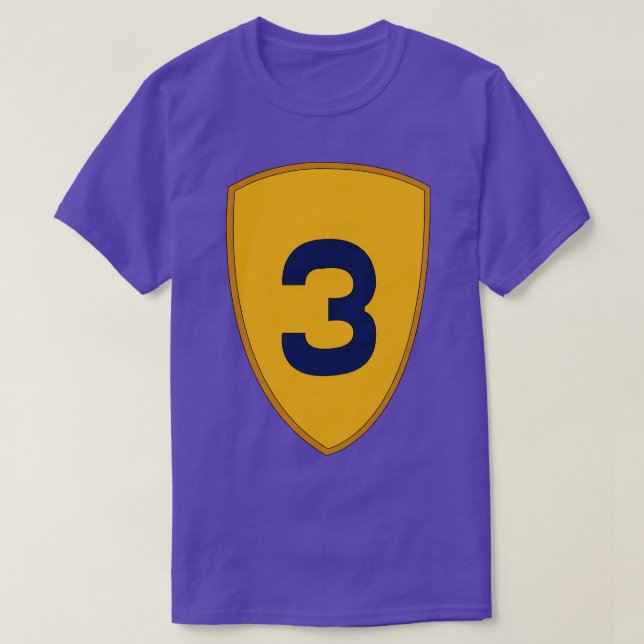 3rd Cavalry Division SSI wo Txt T-Shirt (Design Front)