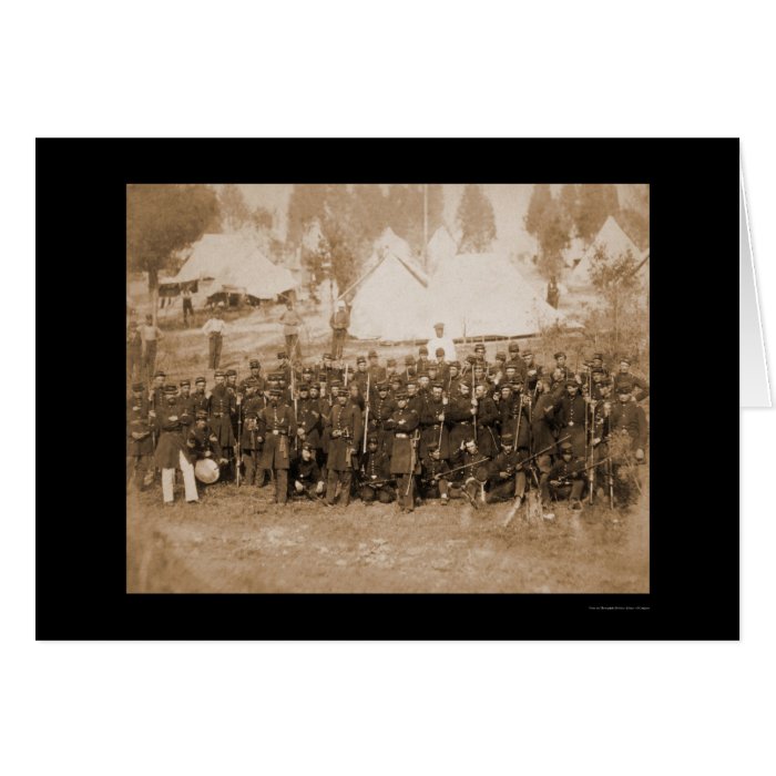 3rd Connecticut Infantry at Camp Douglass 1861 Card