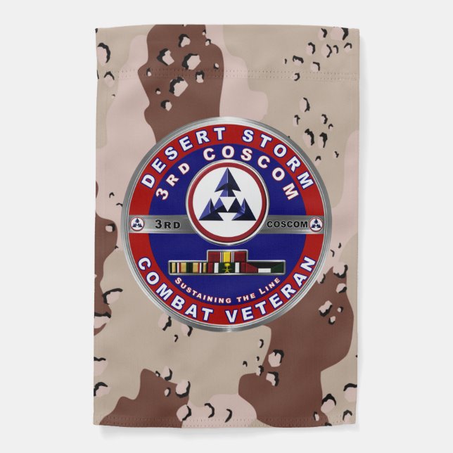 3rd  COSCOM Desert Storm Veteran Garden Flag (Front)