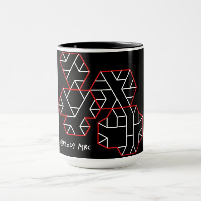3rd Degree Vertices Geek Mug Black (Center)