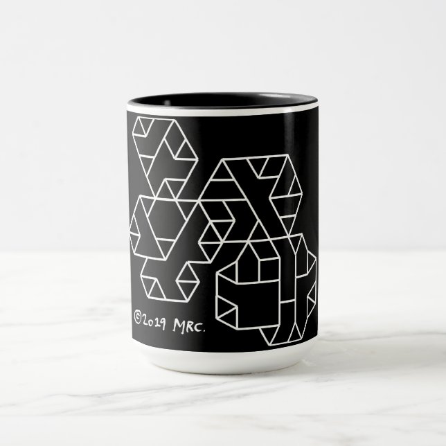 3rd Degree Vertices Geek Mug Black (Center)