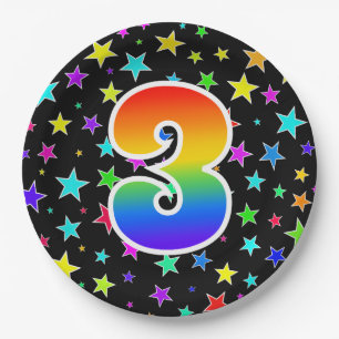 3rd Event: Bold, Fun, Colorful Rainbow 3 Paper Plates