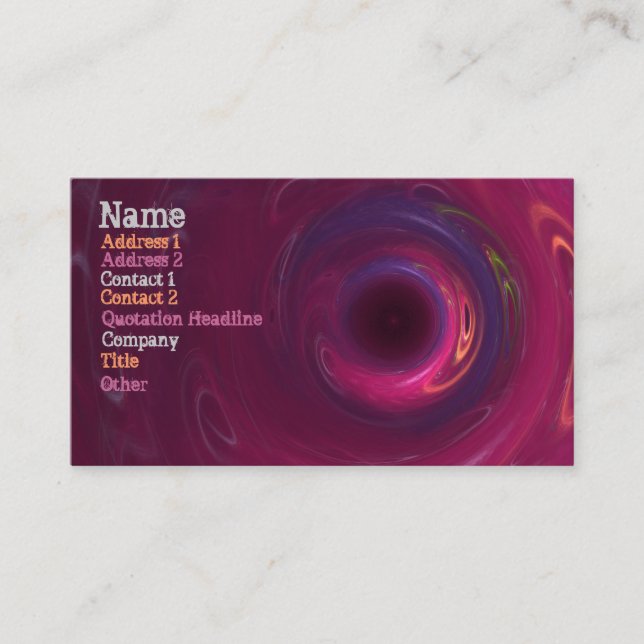 3rd Eye Business Card (Front)
