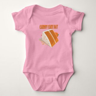 3rd February - Carrot Cake Day Baby Bodysuit