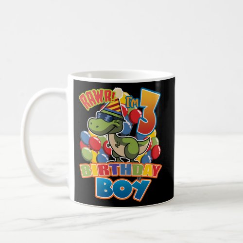 3Rd For Dino Dinosaur Rawr 3 Coffee Mug