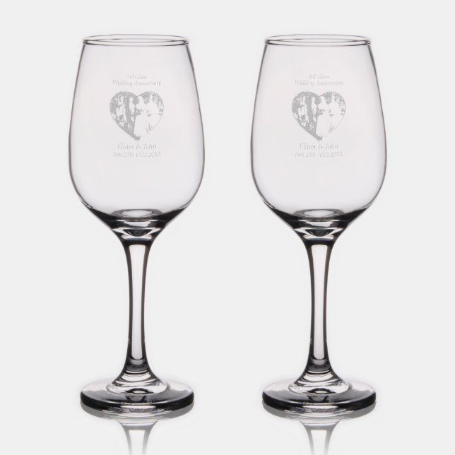 3rd Glass Anniversary + Photo (Glassware)