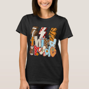 3rd Grade Boys Lightning Bolt Football Baseball Ba T-Shirt