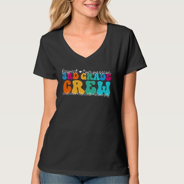 3rd Grade Crew Appreciation Week Back to School T-Shirt (Front)