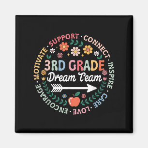 3rd Grade Dream Team Back To School Teacher Care L Magnet