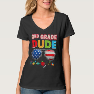3rd Grade Dude Back To School Third Student Kid Su T-Shirt