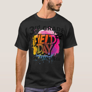 3rd Grade Field Day 2022 Let The Games Begin Kids T-Shirt