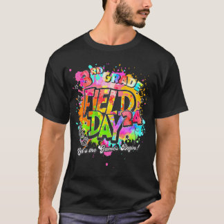 3Rd Grade Field Day 2024 Let The Games Begin Kids T-Shirt