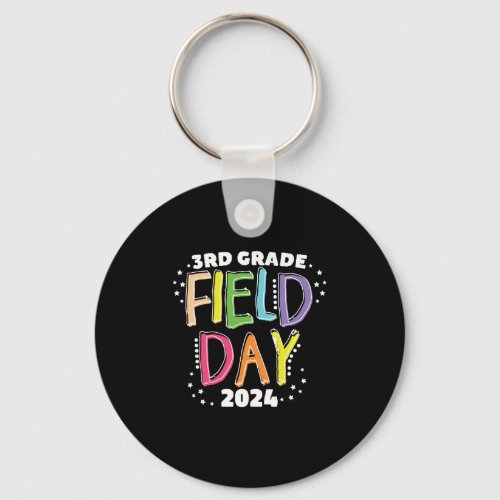 3rd Grade Field Day 2024 School Kids Teacherfield Keychain