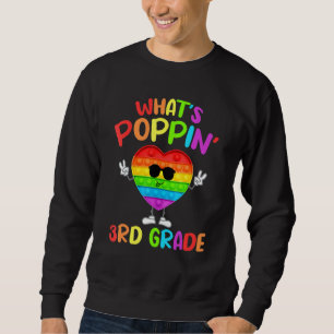 3rd Grade First Day Of School Pop It Push It Fidge Sweatshirt