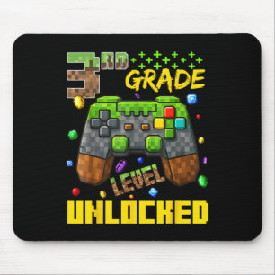 3rd Grade Gamer Shirt First Day Of School Boys Tee Mouse Pad