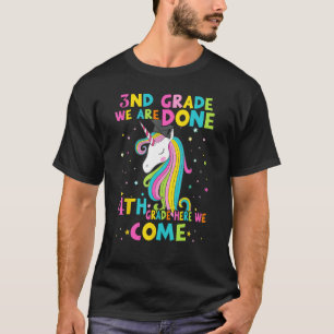 3RD GRADE Graduation Magical Unicorn 4TH GRADE Her T-Shirt