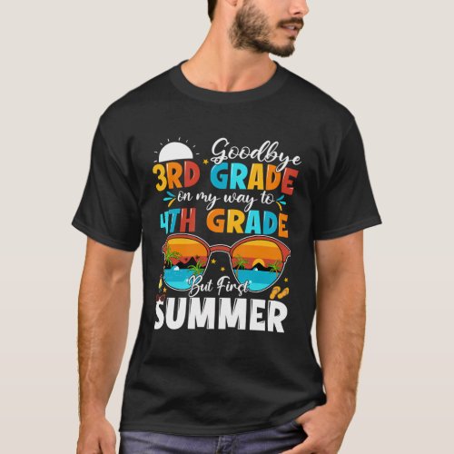 3Rd Grade Graduation To 4Th Grade Hello Summer T_Shirt