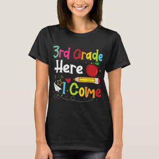 3rd Grade Here I Come Teacher Back To School Boys T-Shirt