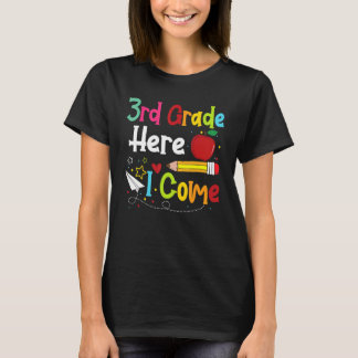 3rd Grade Here I Come Teacher Back To School Boys T-Shirt
