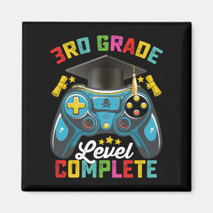 3rd Grade Level Complete Graduation Gaming Gamer Magnet