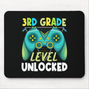 3rd Grade Level Unlocked First Day Ck To School Ki Mouse Pad