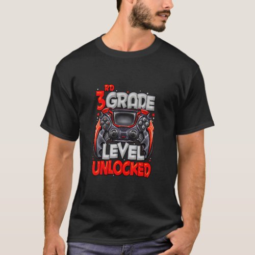 3rd Grade Level Unlocked Game On 3rd Grade Back To T_Shirt