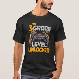 3Rd Grade Level Unlocked Game On 3Rd Grade Back To T-Shirt